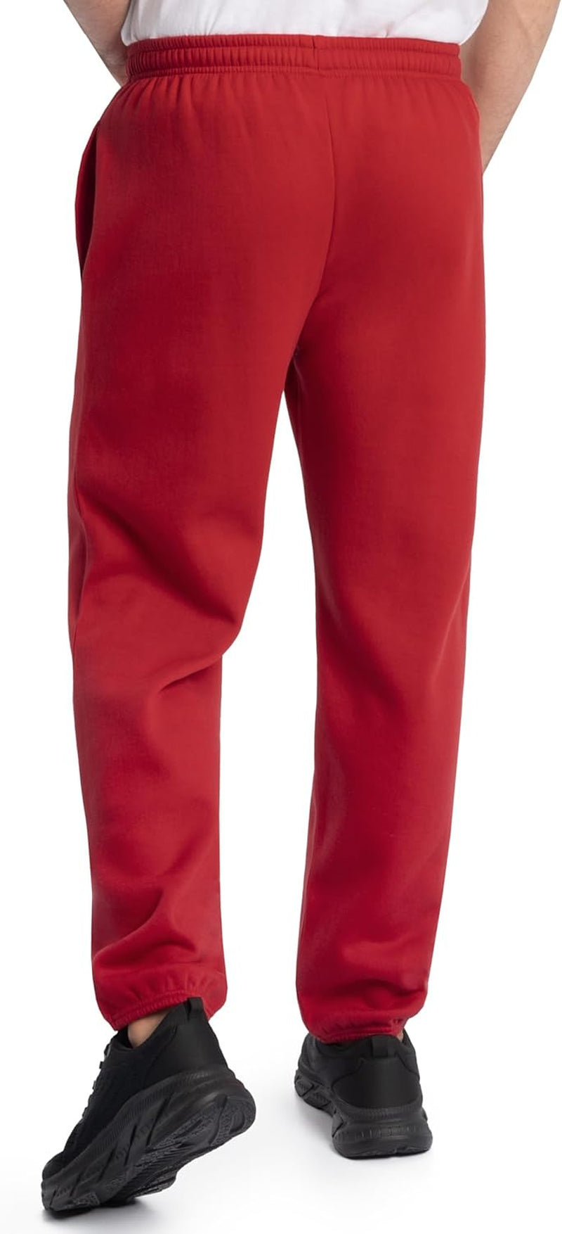 Eversoft Fleece Elastic Bottom Sweatpants with Pockets, Relaxed Fit, Moisture Wicking, Breathable