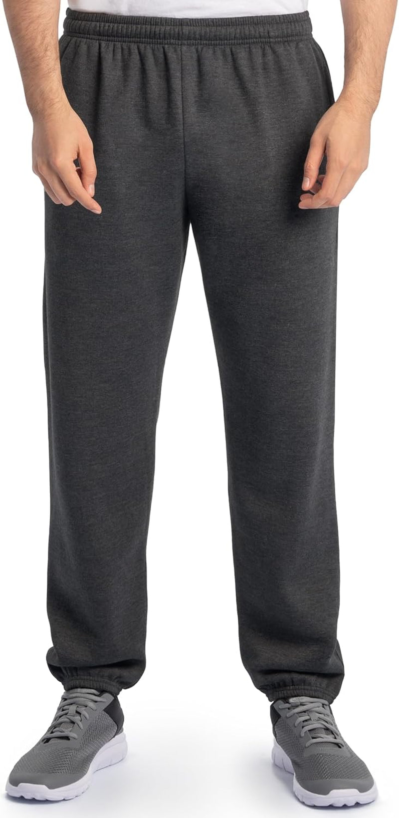 Eversoft Fleece Elastic Bottom Sweatpants with Pockets, Relaxed Fit, Moisture Wicking, Breathable